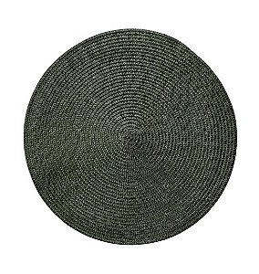 Jogo Americano Luna Verde Oliva (38cm) - Kit com 6 peças