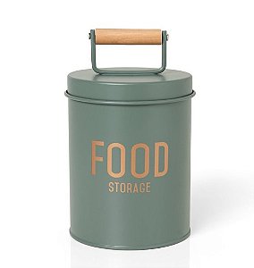 Porta Condimentos em Metal Cor Verde (19x11)