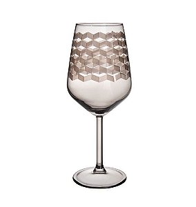 Taça Geo Vidro Fumê 490 ml