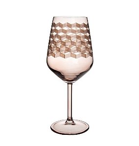 Taça Geo Vidro Âmbar 490 ml (Avulso)
