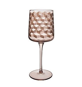 Taça Geo Vidro Âmbar 320 ml (Avulso)