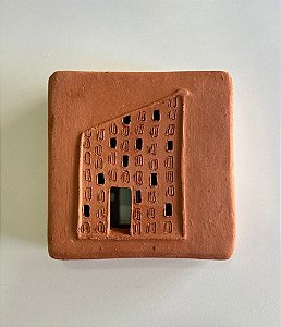 Tijolinho Decorativo de Barro Prediozinho (15x15) | Coleção Barrolândia