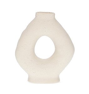 Vaso Decorativo Vazado em Cerâmica (28x24)