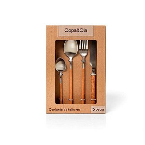 Conjunto de Talheres Garbo Montana Silver (16 peças)