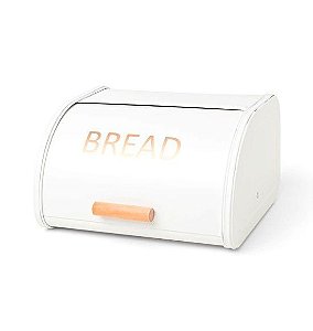 Porta Pão Branco em Metal (17x26x30)