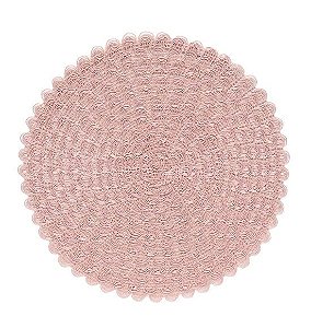 Jogo Americano Ava Rosa  (38cm) - Kit com 6 peças