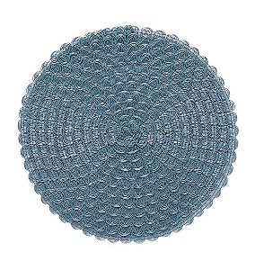 Jogo Americano Ava Azul Jeans (38cm) - Kit com 6 peças