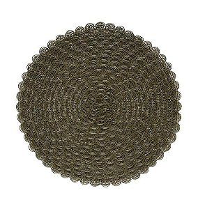Jogo Americano Ava Verde Musgo (38cm) - Kit com 6 peças
