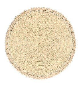 Jogo Americano Vernon Natural (38CM) - Kit com 6 peças