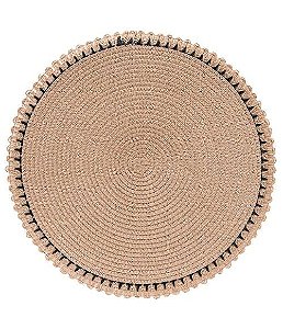 Jogo Americano Vernon Vanilla (38CM) - Kit com 6 peças