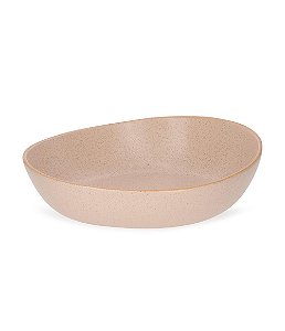 Centro de Mesa Oval em Cerâmica Rosa (2 tamanhos)