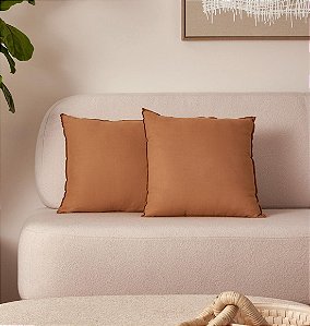 Jogo de Almofadas Marrom para Sofá (2 peças)
