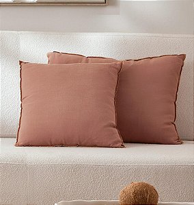Jogo de Almofadas Rosé para Sofá (2 peças)