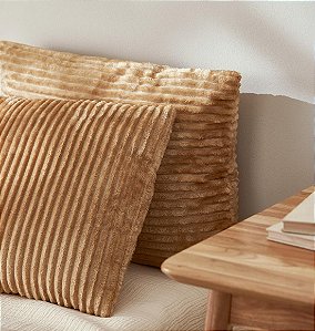 Jogo de Almofadas para Sofá Cor Marrom (2 peças)