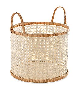 Cesto Decorativo em Palha Indiana G (37X35)