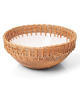 Bowl Colonial em Madeira e Cana (30cm)
