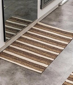 Tapete Artesanal em Algodão Nature Rajiv (50x80)