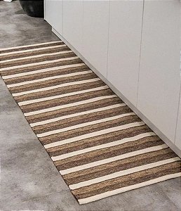 Tapete Artesanal em Algodão Nature Rajiv (50x120)