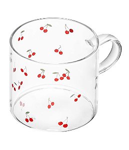 Caneca Cherry em Vidro Borossilicato Lyor (125ml)