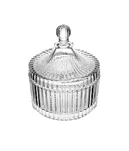 Potiche de Cristal Ecológico com Tampa Carrossel Lyor (13x10,5cm)