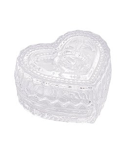 Potiche de Cristal Lyor com Tampa de Coração (06x08)