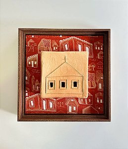 Quadro Decorativo lgrejinha Barrolândia (28x28x04)
