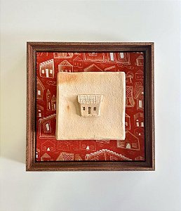 Quadro Decorativo Casa Miniatura Barrolândia (28x28x04)