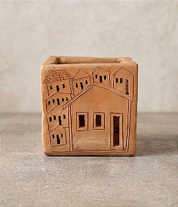 Cachepot de Barro Modelo Vila - Coleção Barrolandia