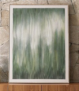 Quadro Abstrato Verde em Canvas MART (120x90x05)