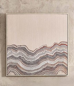 Quadro Abstrato em Canvas MART (93x93x04)