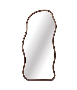 Espelho Decorativo Grande Orgânico com Moldura em Madeira (180x89x04)