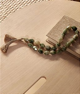 Colar Decorativo de Mesa Verde Esmeralda