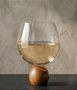 Jogo 2 Taças para Gin em Madeira Acácia (640ml)