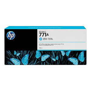 Cartucho de Tinta HP 771A Ciano Claro PLUK 775 ml B6Y20A