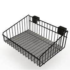 Cesto Aramado para Barra 29cm chapa - Preto