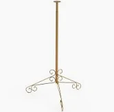 Pedestal p/ Busto Costura Retro Dourado