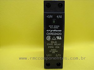 CKRD2420 - RELE EST SOLIDO MONT TRILHO DIN 280V 20A