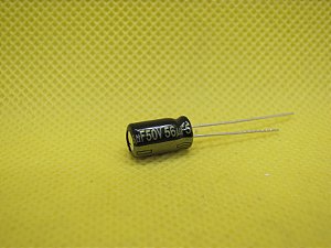Capacitor Eletrolítico radial 56uF X 50V 6 x 11