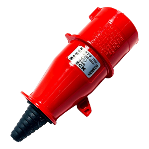 Plugue Newkon 380/440V 2P+T 16A 9H Vermelho Steck N3079
