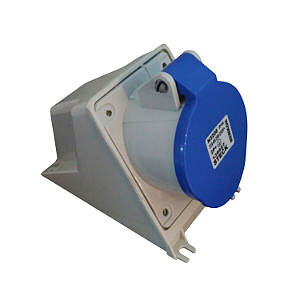 Tomada Sobrepor Newkon 200/250V 2P+T 32A 6H Azul Steck N3206