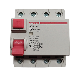 Interruptor Diferencial Residual 4P 40A 30MA - Steck