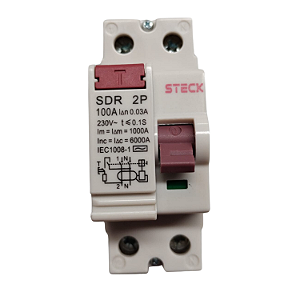 Interruptor Diferencial Residual 2P 100A 30MA - Steck