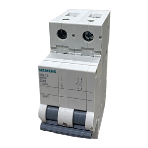 Disjuntor Bipolar Din 5SL1 Curva C 32A 3KA 5SL12327MB
