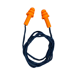 10 Protetores Auditivo de Silicone Laranja CA11512 - Maxxi Royal