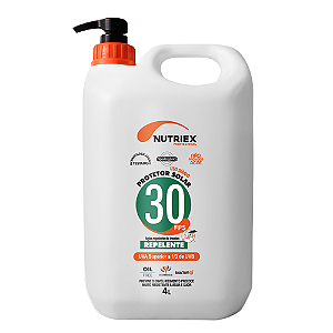 Galão Protetor Solar Corporal Com Repelente FPS 30 4L Nutriex