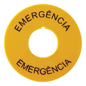 Placa De Emergência 60mm Furação 22mm Schmersal 120259