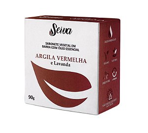 Sabonete de Argila Vermelha e Lavanda