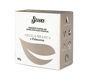 Sabonete de Argila Branca, Dolomita e Palmarosa