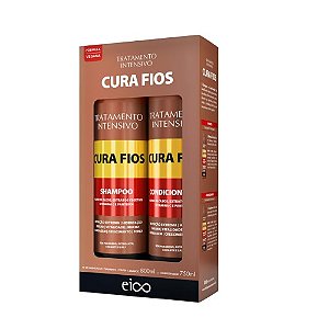 Kit Eico (Shampoo+Condicionador) Cura Fios 800/750ml