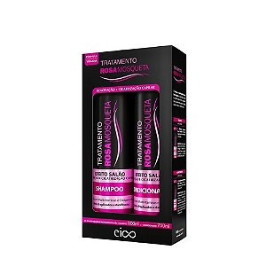 Kit Eico (Shampoo+Condicionador) Rosa Mosqueta 800/750ml